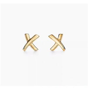 TIFFANY & CO PALOMA'S GRAFFITI X GOLD EARRINGS